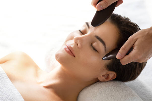 istock Woman during Chinese traditional massage - Gua Sha 1078205418