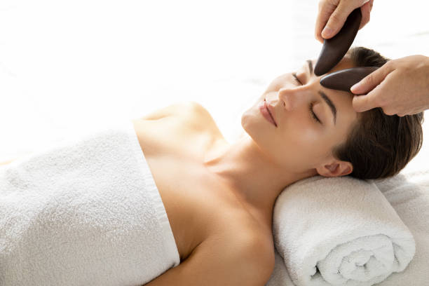 istock Woman during Chinese traditional massage - Gua Sha 1078205448