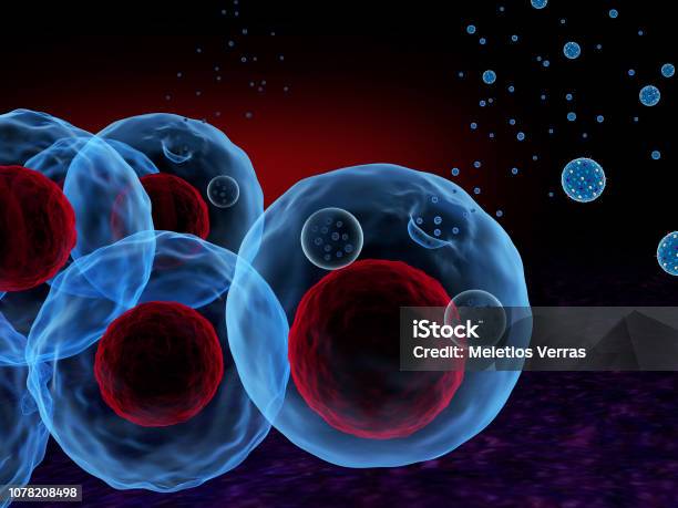 Exosomes Stock Photo - Download Image Now - Vesicle, Biological Cell, Cancer - Illness