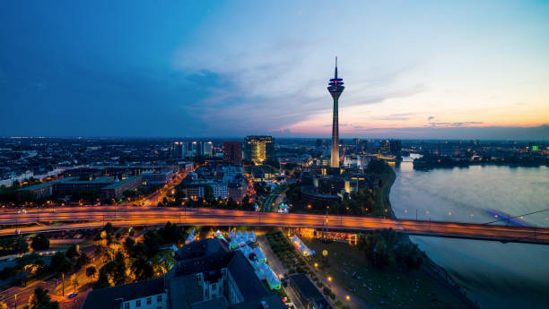 Dusseldorf City of Düsseldorf during summer düsseldorf photos stock pictures, royalty-free photos & images