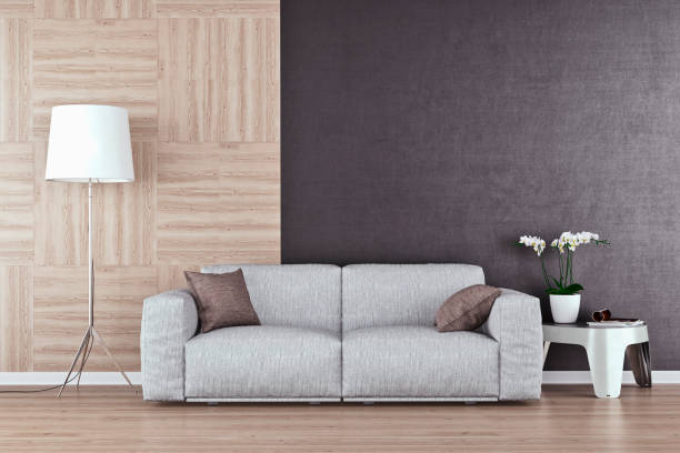 istock Living room with sofa, decoration and copy space 1078226628