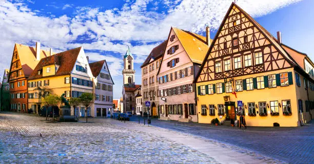 Photo of Best of Bavaria (Germany) - old town Dinkelsbuhl with traditional colorful houses