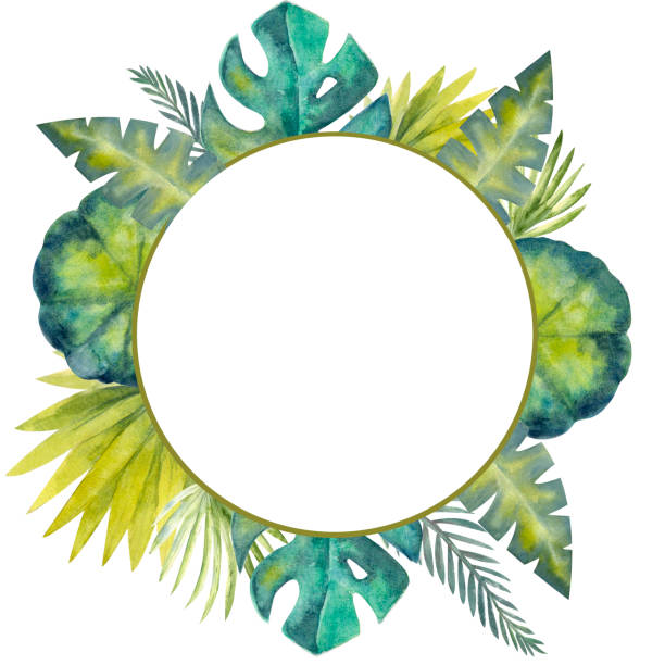 Ilustración de Cuadro Acuarela De Coloridas Hojas Tropicales Para Invitaciones Tarjetas Y Fondos De Pantalla y más Vectores Libres de Derechos de Abstracto - iStock Ilustración de Cuadro Acuarela De Coloridas Hojas Tropicales Para Invitaciones Tarjetas Y Fondos De Pantalla y más Vectores Libres de Derechos de Abstracto - iStock