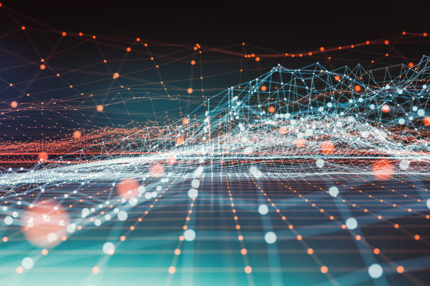 Abstract data wire-frame graph model Abstract data wire-frame graph model. integration summit stock pictures, royalty-free photos & images