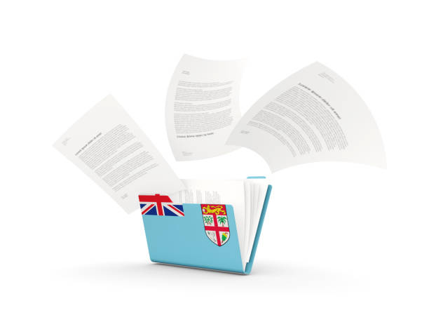 istock Folder with flag of fiji 1078287218