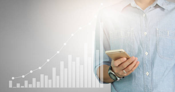 istock Analysing illustrated chart stock market financial data on  screen 1078290360
