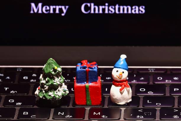 istock Christmas on the keyboard 1078294658