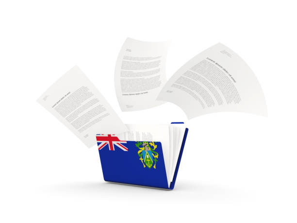 istock Folder with flag of pitcairn islands 1078296506