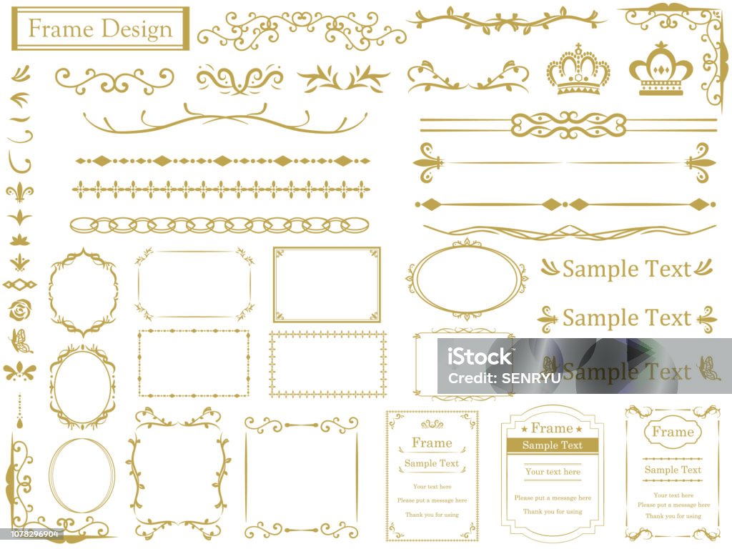 çerçeve Design8 - Royalty-free Çerçeve Vector Art