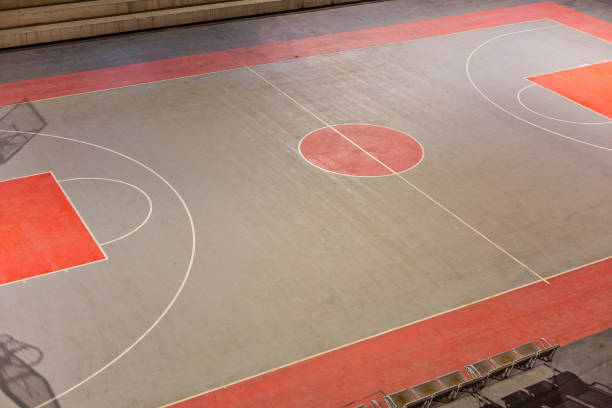 istock Basketball court under the lights 1078306816