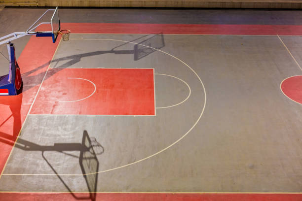 istock Basketball court under the lights 1078306862