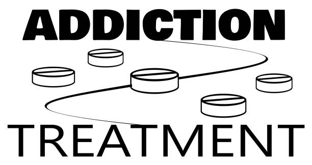 addiction addiction treatment fentanyl stock illustrations