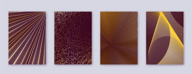 istock Art business card. Abstract lines modern brochure 1078340042