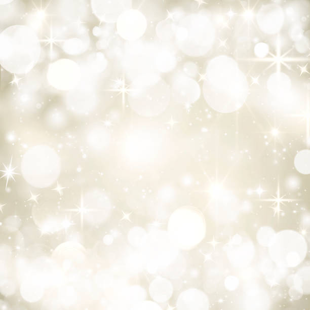 istock Abstract blurred bokeh background, silver, white circles, gray,white, stars, bright, glitter, holiday, Christmas 1078344194