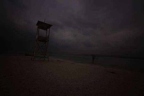 istock Lifeguard Tower on the Beach 1078347338