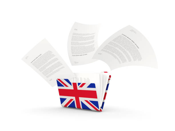 istock Folder with flag of united kingdom 1078349672
