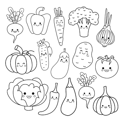 Frutas verduras caracteres vector gratis | ¡Descargalo ahora!