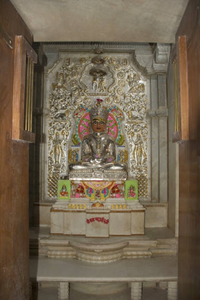 istock Mahavir deity idol,  Somwar Peth Jain Temple, Pune, Maharashtra 1078376910