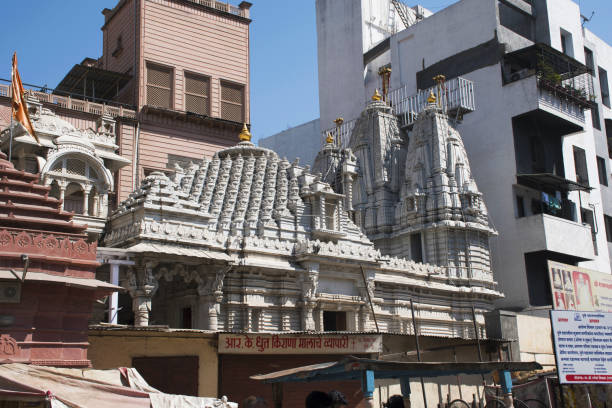 istock Facade,  Somwar Peth Jain Temple, Pune, Maharashtra 1078377190