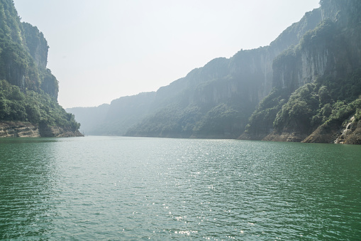 Natural mountains and rivers in hubei province,China