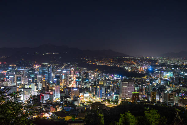 istock Night view of Seoul 1078379276