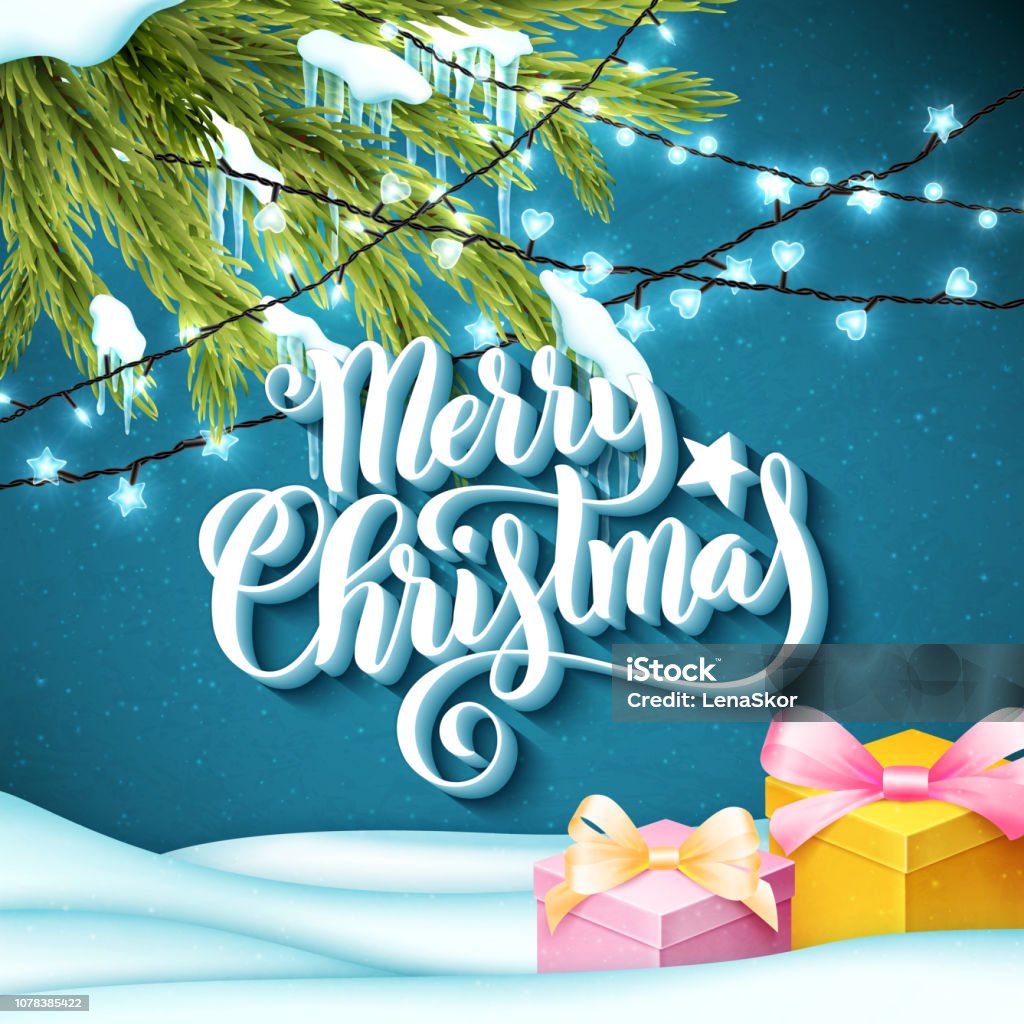 Frohe Weihnachten Vorlage Für Urlaub Grusskarte Mit Handgeschriebenen