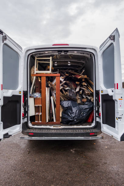 istock Work van full of debris and on its way to recycling 1078394782