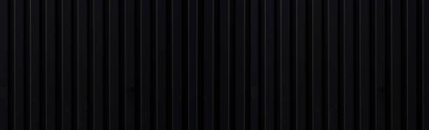 istock Panorama of Black metal fence pattern and background seamless 1078401632