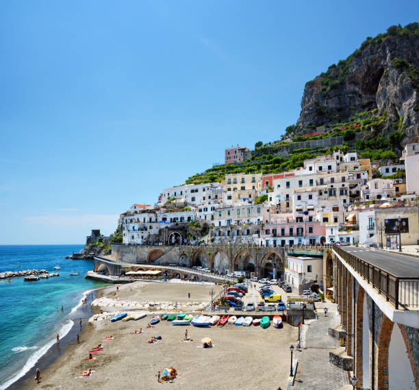 istock Beach of Atrani on Amalfi Coast 1078402850