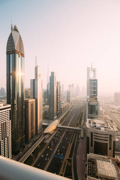 istock Dubai, UAE - October, 2018. Dubai skyline in sunset time, United Arab Emirates 1078403164