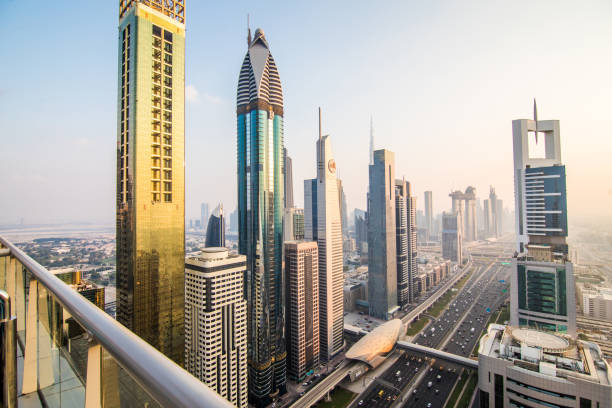 istock Dubai, UAE - October, 2018. Dubai skyline in sunset time, United Arab Emirates 1078404434
