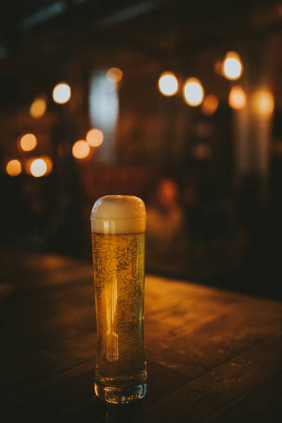 istock A cold beer pint on the bar counter. 1078410282