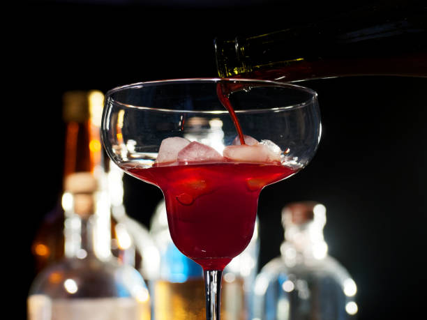 istock Orange cocktail on the bar counter 1078412460