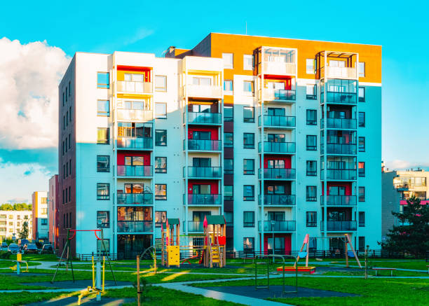 istock New house and home buildings complex concept playground 1078414678