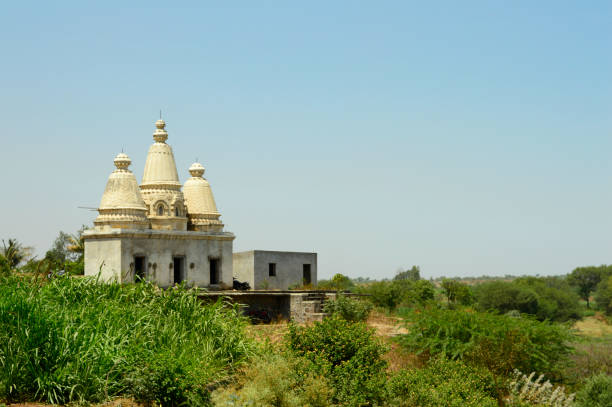istock Small temple at Tulapur near Pune 1078418136
