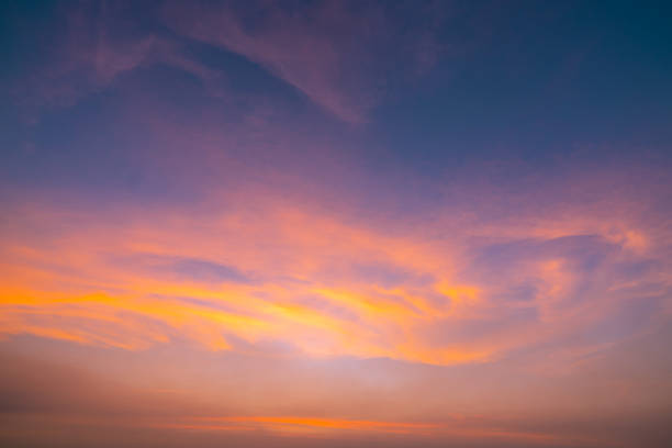 istock Dramatic orange sky and clouds abstract background. Art picture of orange clouds texture. Beautiful sunset sky. Sunset abstract background. Golden sky in the evening. Calm and relax life. 1078418916