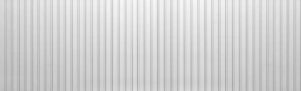 Panorama of White metal plate pattern and background
