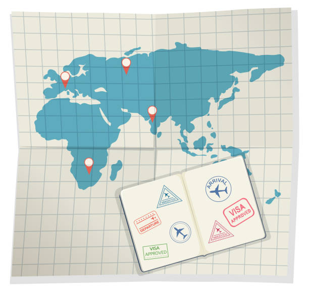 istock Set of passports and boarding pass 1078424460
