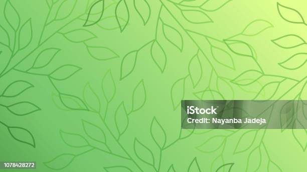 Green Leaves Seamless Pattern Background Stock Illustration - Download Image Now - Backgrounds, Springtime, Environmental Conservation