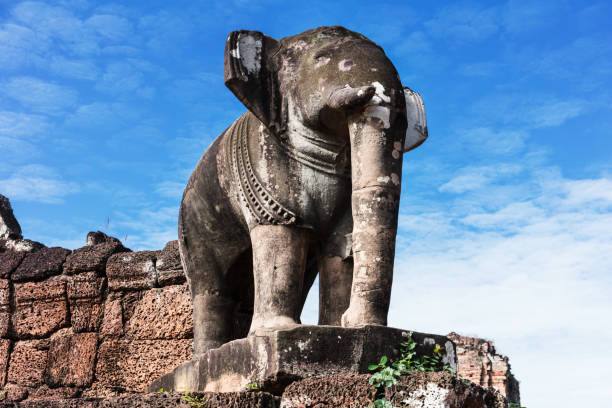 Elephant sculpture at East Mebon temple