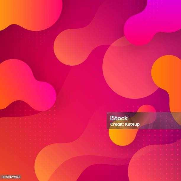 Liquid Gradient Shapes Background Stock Illustration - Download Image Now - Backgrounds, Pattern, Abstract