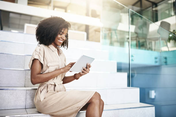 istock Enjoying the benefit of working wherever she wants 1078430778