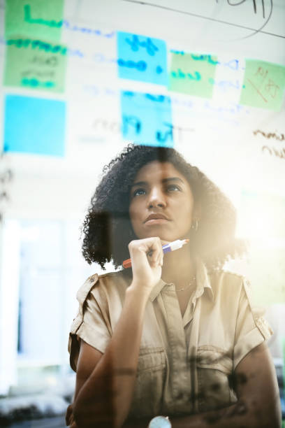 istock Caught up in the deep end of her brainstorming session 1078430796
