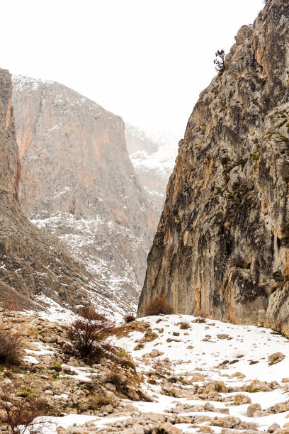 istock Mountain and snow at winter 1078440102