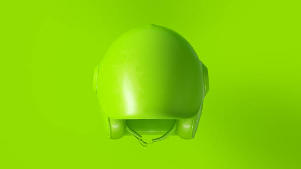 istock Lime Green Motorcycle Helmet 1078440772