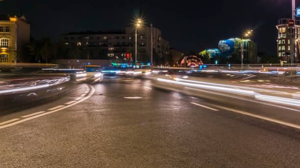 istock night traffic jam on the crossroad 1078446660