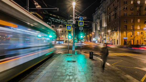 istock night traffic jam on the crossroad 1078446672