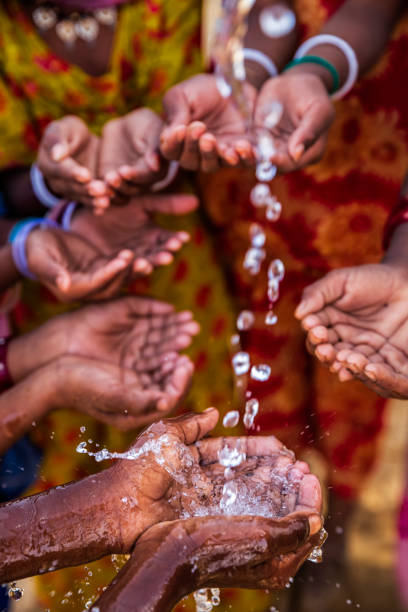 istock Poor Indian children asking for fresh water, India 1078457176