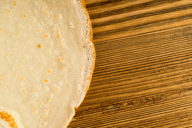 istock Pancake on Wooden Background 1078457934