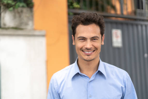 istock Handsome smiling businessman portrait 1078459158